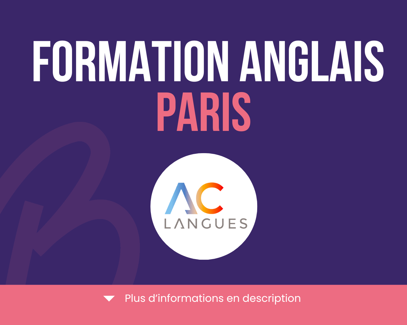 Formation Anglais - Paris